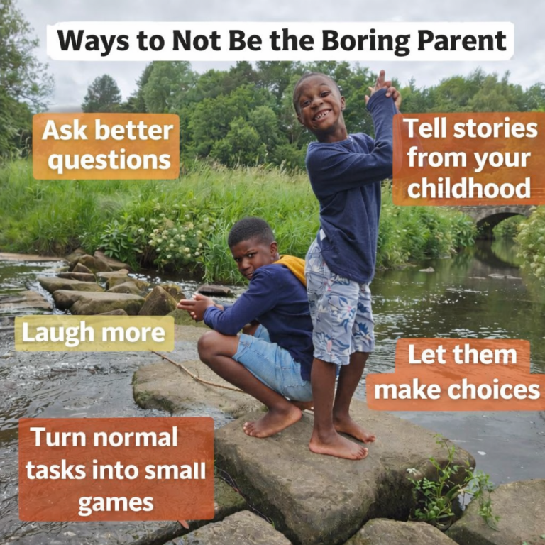 way to not make parenting boring