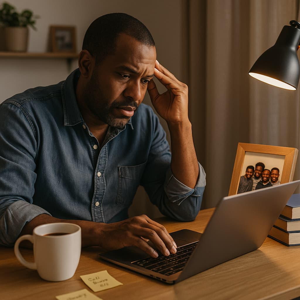 Discover how this hardworking Black dad balances remote work and parenting—real talk on burnout, balance, and showing up strong even from a distance.